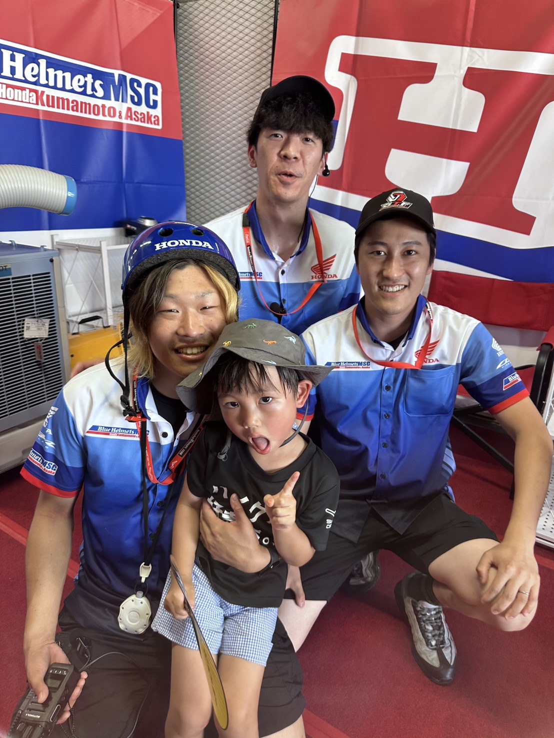 鈴鹿8耐2025_Honda Blue Helmets MSC Kumamoto & Asaka